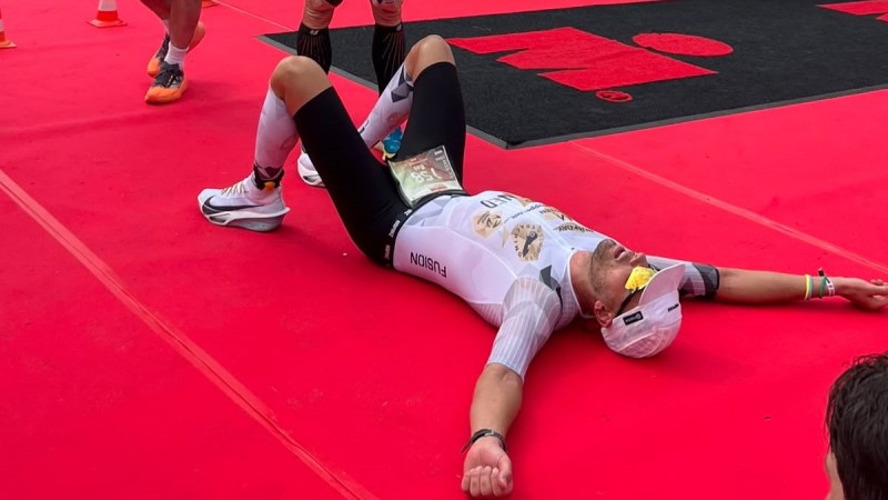 Bas de Man wint zijn Agegroup bij IRONMAN 70.3 Westfriesland