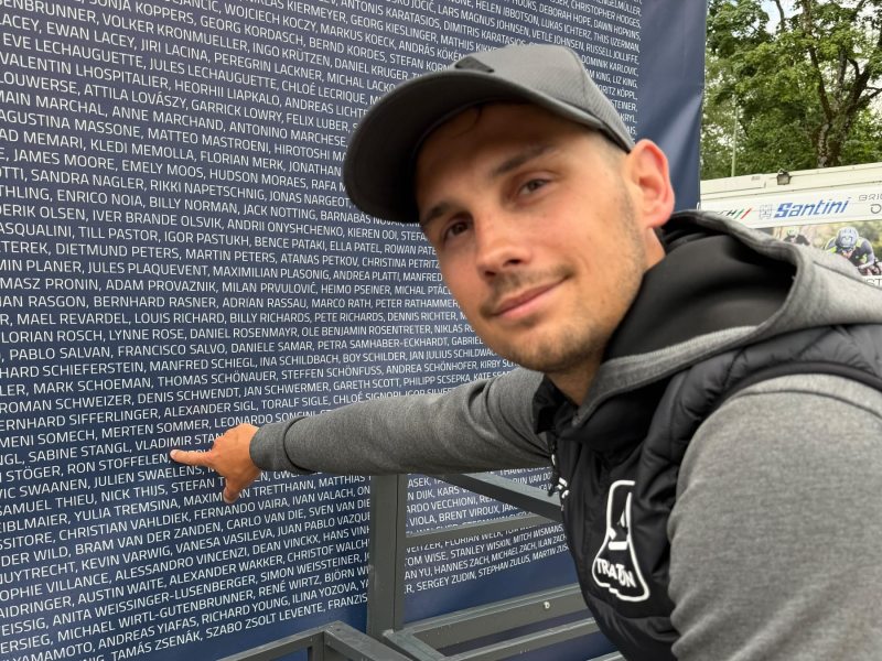 Ron Stoffelen bij Ironman Klagenfurt