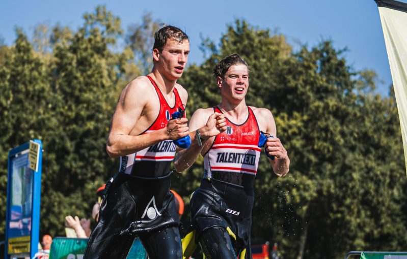 Lars van Zessen bij de Rutbeek Triathlon
