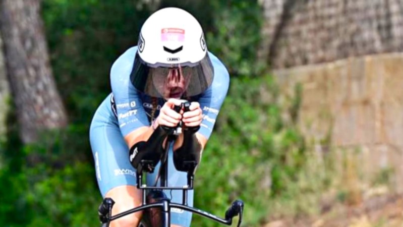 Cathia Schär tijdens Challenge Peguera Mallorca. Foto: Challenge Family